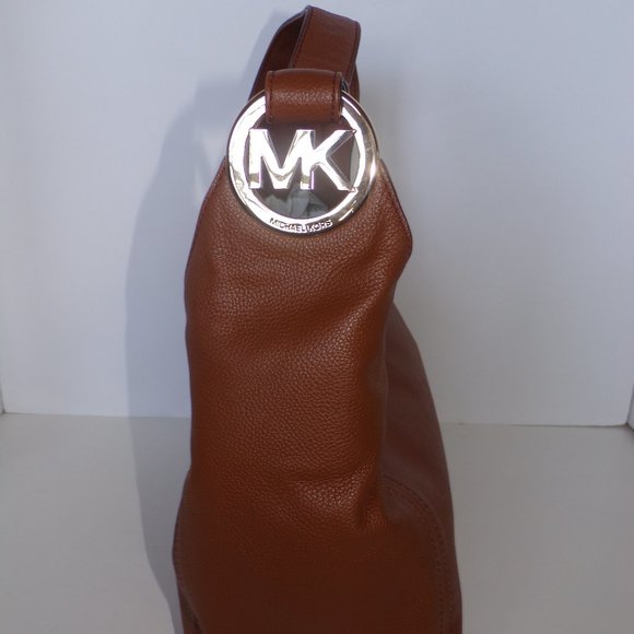 New Michael Kors Fulton Large Slouchy Shoulder Bag Brown - Picture 3 of 7
